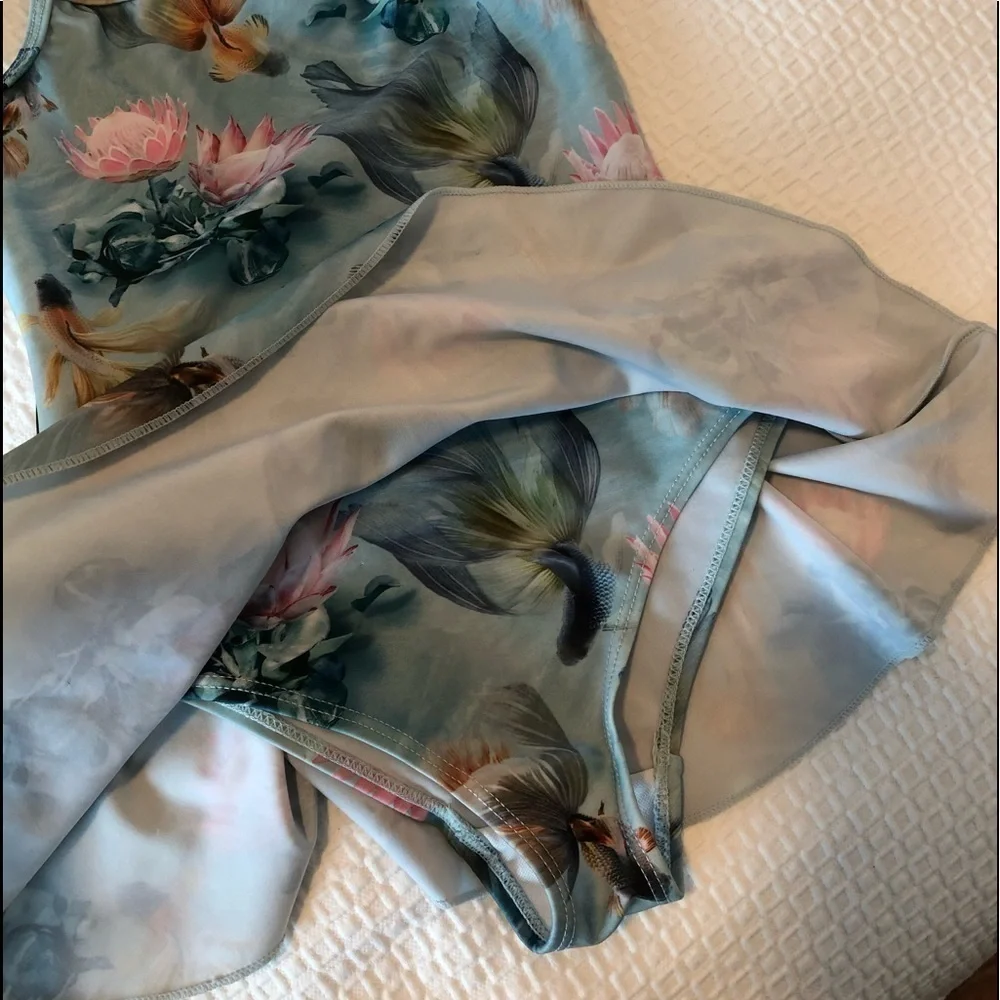 Molo Baby Fish And Floral Swimsuit